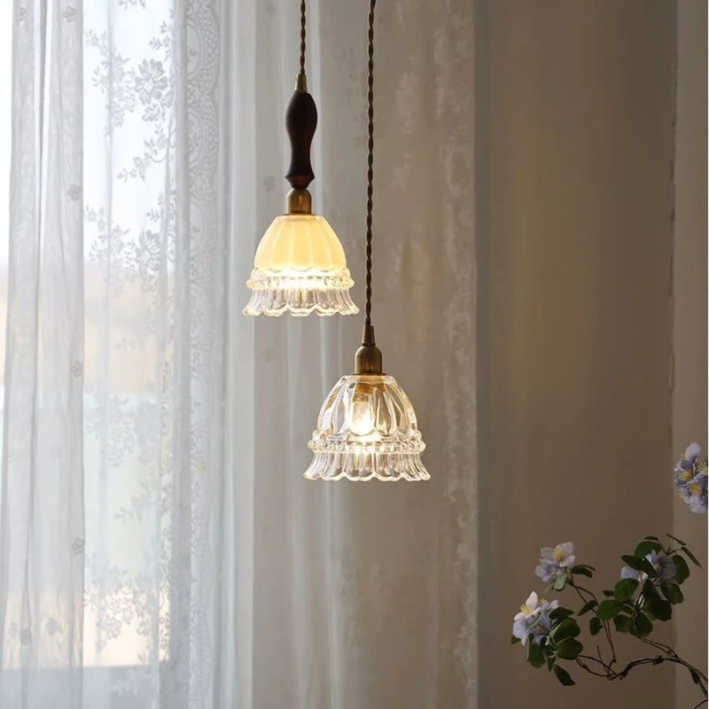 Lina Modern Minimalist Green Glass Pendant Light