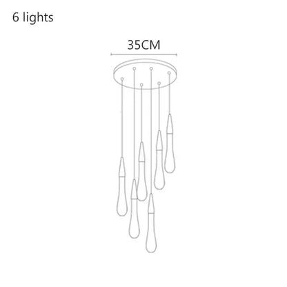 Madeleine Crystal Drop Chandelier Light