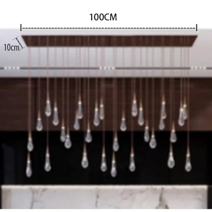 Madeleine Crystal Drop Chandelier Light