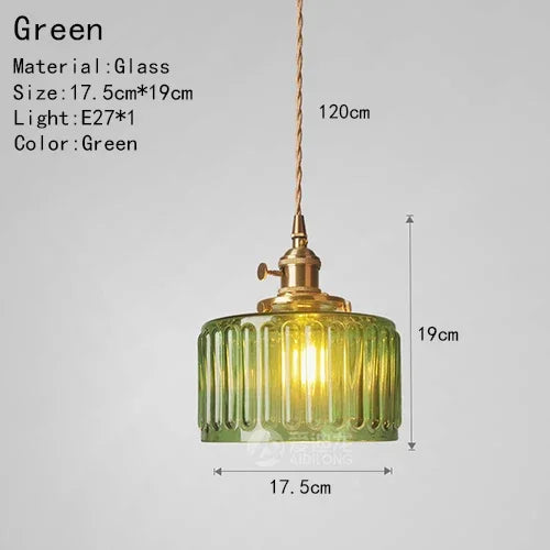 Camille Luxury Glass Black & Gold Pendant Light