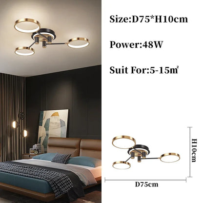 Valérie Modern Ring LED Pendant Chandelier Light