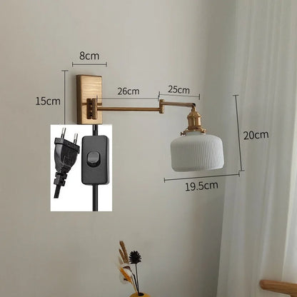Geneviève Swing Arm Dual Head Wall Light