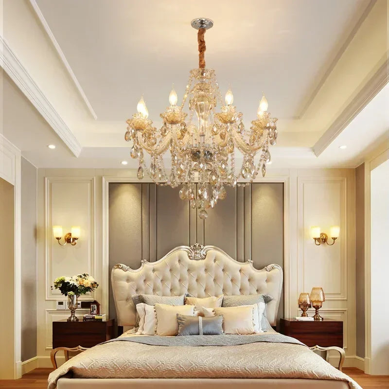 Crystal chandelier minimalist modern bedroom dining room chandelier