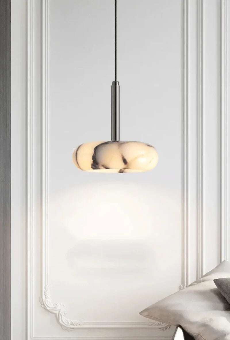 Élise Eclipse Mini Marble Disc Pendant Lamp