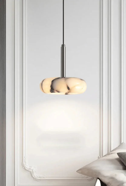 Élise Eclipse Mini Marble Disc Pendant Lamp