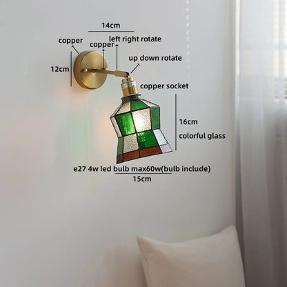 Aurélie Square Glass Wall Lamp Nordic Modern