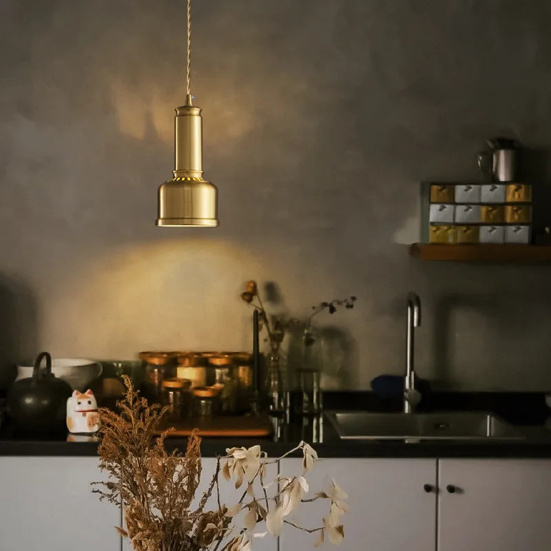 Léon Vintage Brass Mini Pendant Light