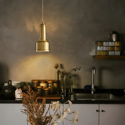 Léon Vintage Brass Mini Pendant Light