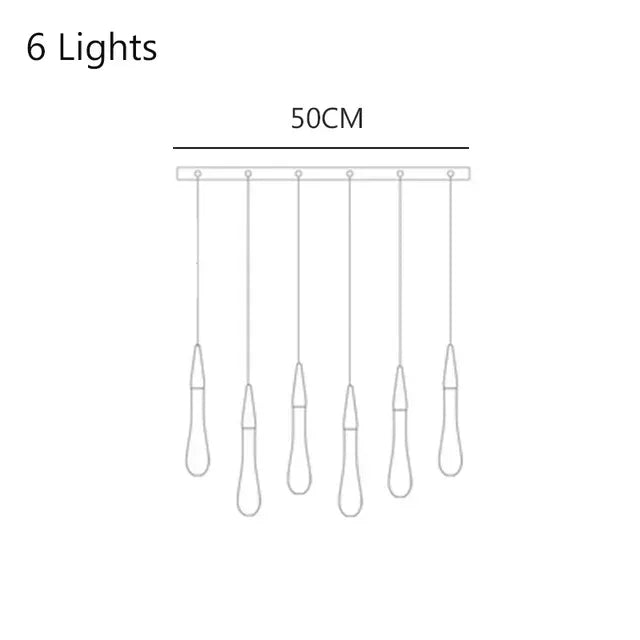 Madeleine Crystal Drop Chandelier Light