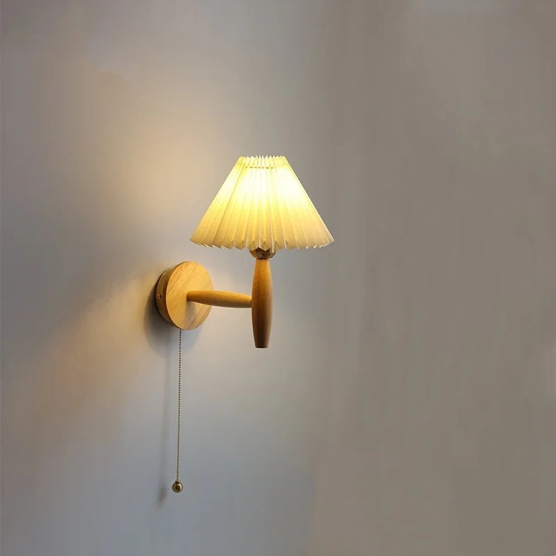 Chloé Pleated Umbrella Wall Lamp Nordic Modern