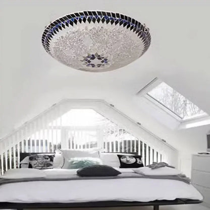 Sofia Turkish Glass Art Ceiling Light LED Fixture