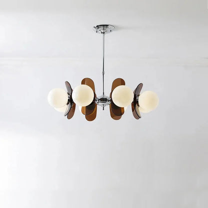 Élise Cosmo Bloom Mid-Century Glass Chandelier