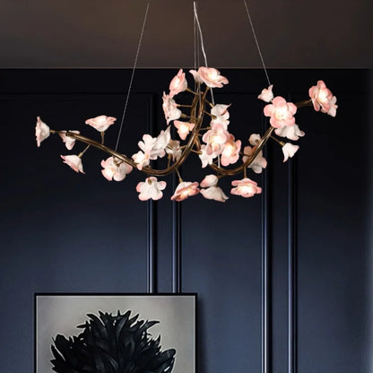 Celestia Luxury Ceramic Flower Chandelier