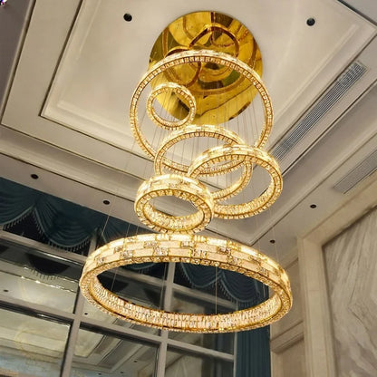 Modern Crystal Pendant Light for Living Room and Dining Room