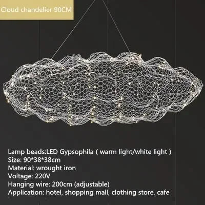 Sophie Cloud Mesh Pendant Chandelier