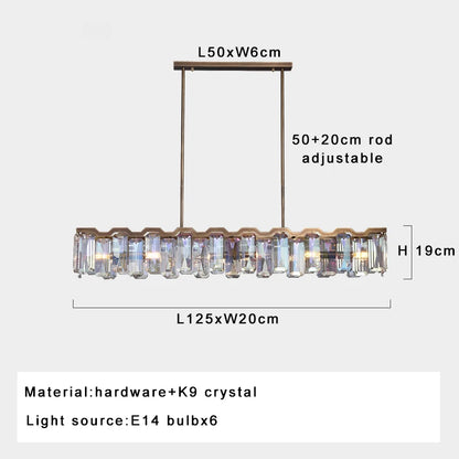 Sophie Luxury Italian Crystal Round Pendant Lamp Dining Living Foyer Decor