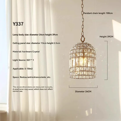 Aurélie Vintage Crystal Pendant Chandelier 6-Light Luxury
