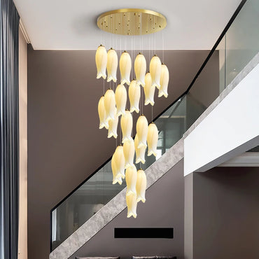 Amélie Minimalist Ceramic Staircase Pendant Light