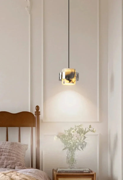 Selene Marble Halo Pendant Lamp