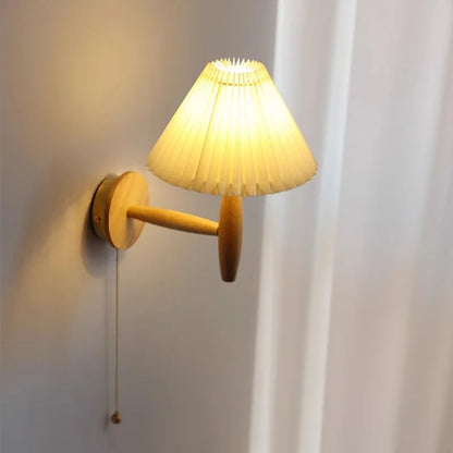 Chloé Pleated Umbrella Wall Lamp Nordic Modern