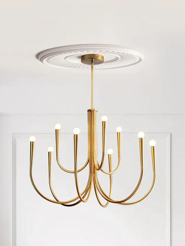 American Retro Iron Chandelier for Living Room and Restaurant