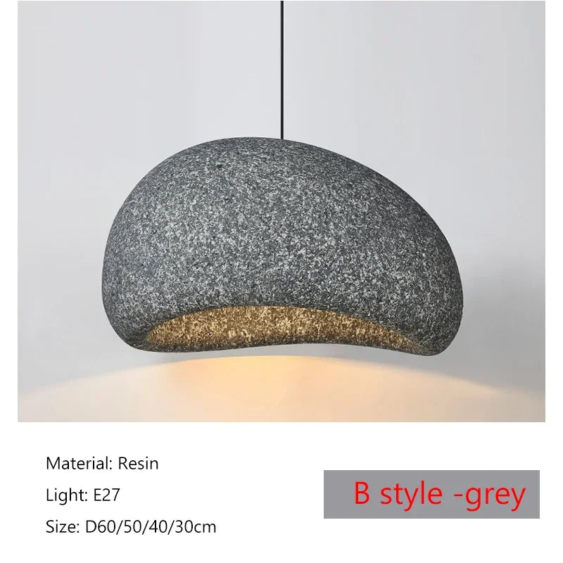 Sophie Wabi Sabi Resin Pendant Light Minimalist Ceiling Lamp