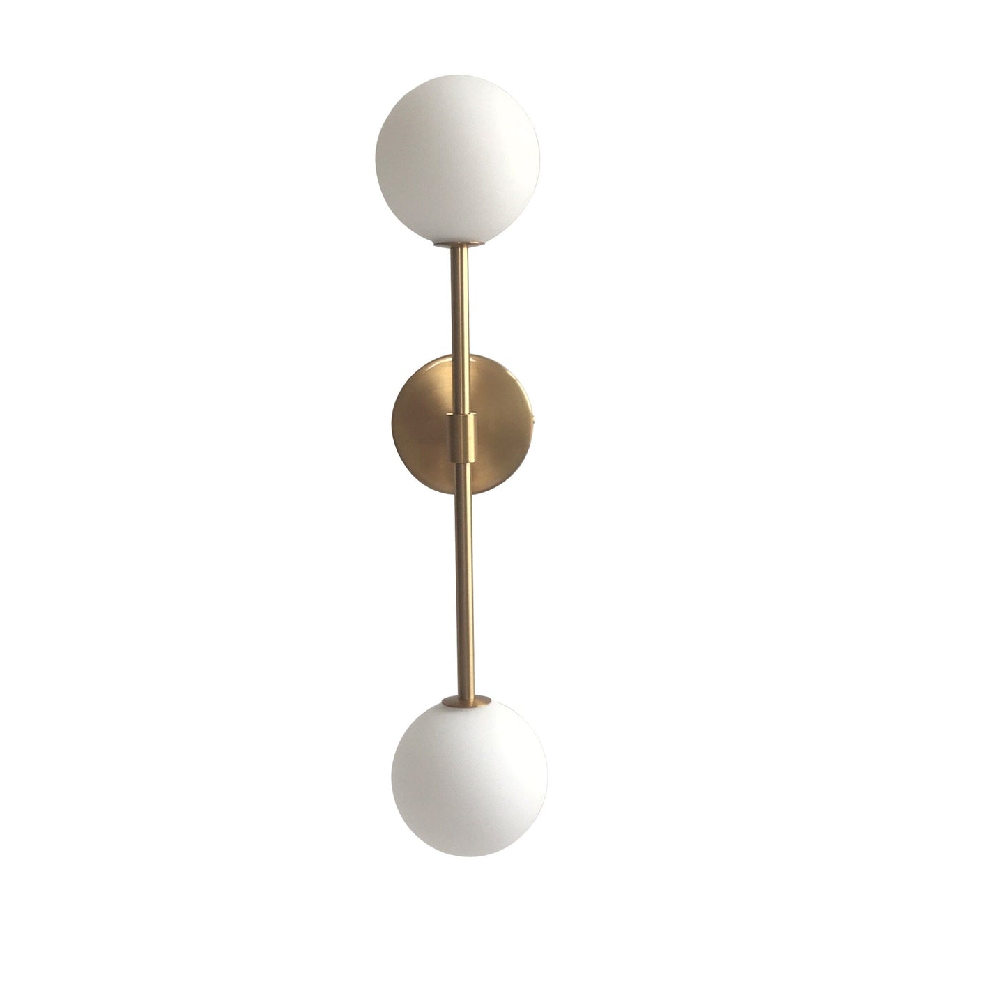 Émilie Milky Glass Ball Wall Lamp with Modern Elegant Design