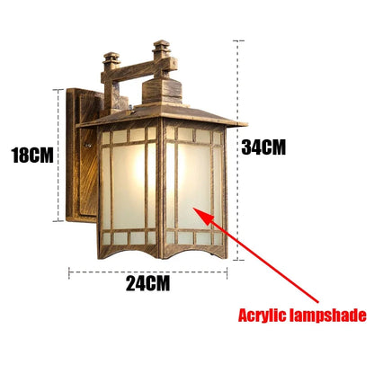 Camille Modern Waterproof Aluminum LED Wall Lamp E27 Outdoor