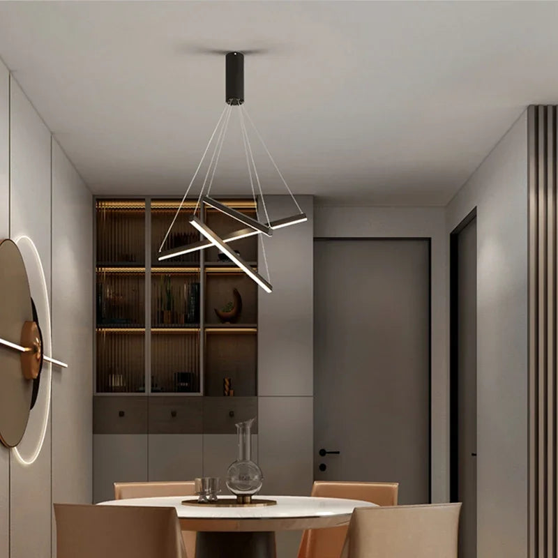 Élise Modern LED Stair Long Ceiling Chandelier