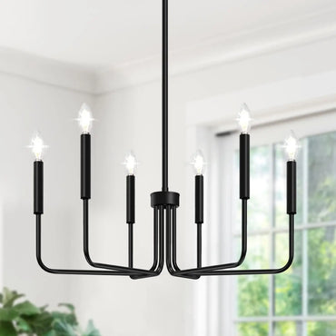 Isabelle Retro Iron Candle Chandelier