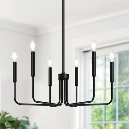 Isabelle Retro Iron Candle Chandelier