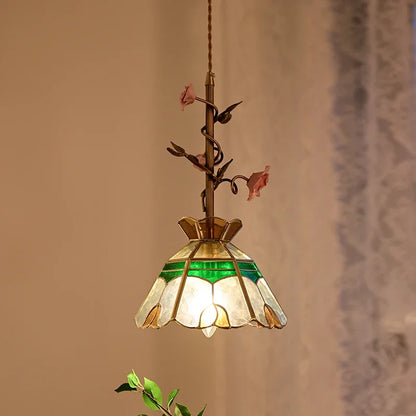 Élise Vintage French Rose Copper Pendant Ceiling Light