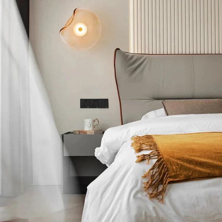 Élise Halo Shade Glass LED Wall Sconce