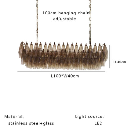 Aurélie Nordic Vintage Glass Pendant Light Luxury Suspension Lamp