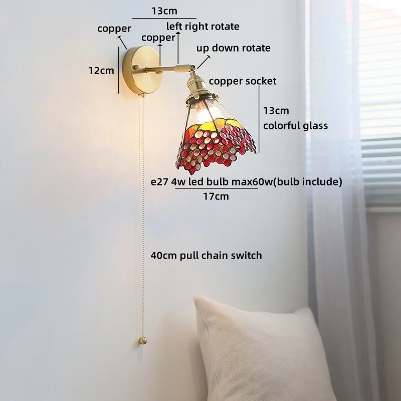 Aurélie Square Glass Wall Lamp Nordic Modern