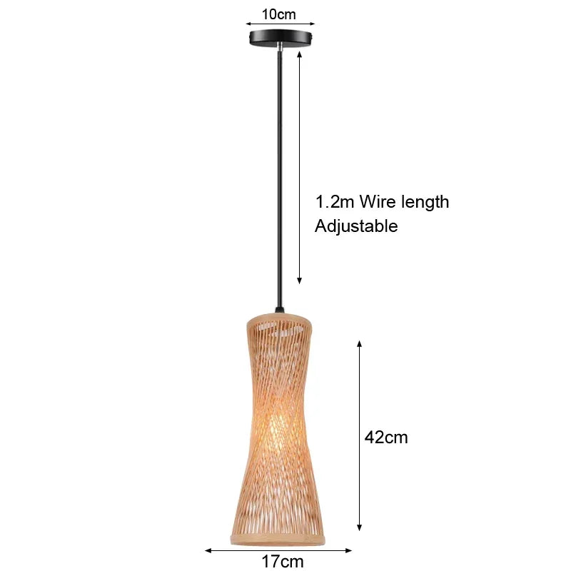 Aurélien Bamboo Rattan Pendant Light Handwoven Ceiling