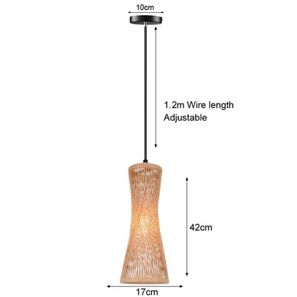 Aurélien Bamboo Rattan Pendant Light Handwoven Ceiling