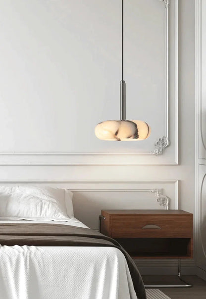 Élise Eclipse Mini Marble Disc Pendant Lamp