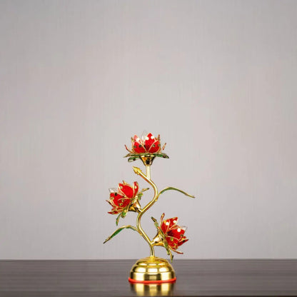Camille Lotus Color Changing LED Silk Table Lamp E27