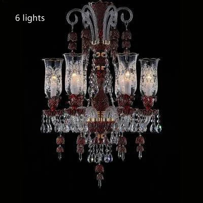 Long Clear Glass Chandelier for Living Room and Study Room
