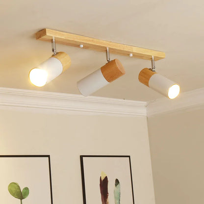 Camille Nordic Multi-Head LED Ceiling Spotlight Modern Black & White