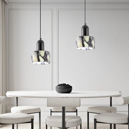 Noémie Carrara Marble Eclipse Pendant