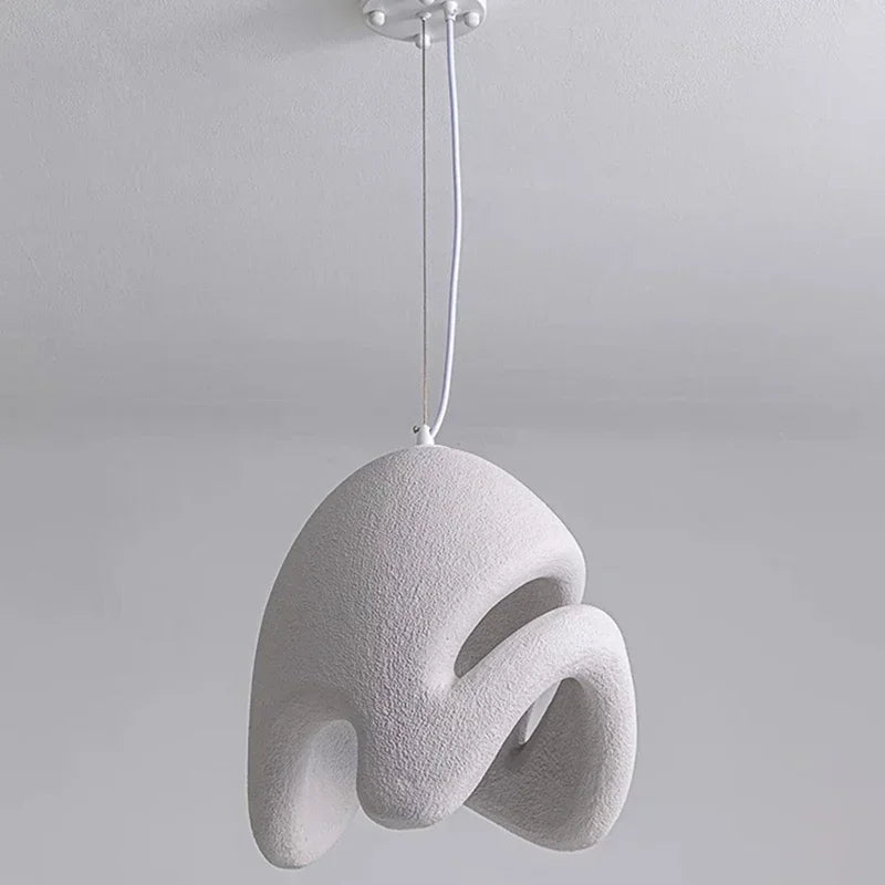 Camille Wabi Sabi Resin Pendant Light Minimalist Hanging Lamp