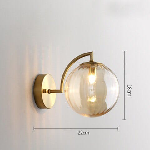 Céleste Glass Wall Lamp with Elegant Round Design