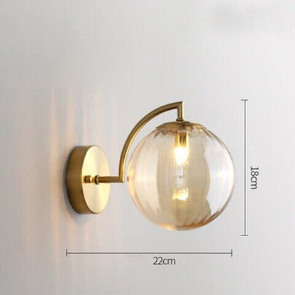 Céleste Glass Wall Lamp with Elegant Round Design