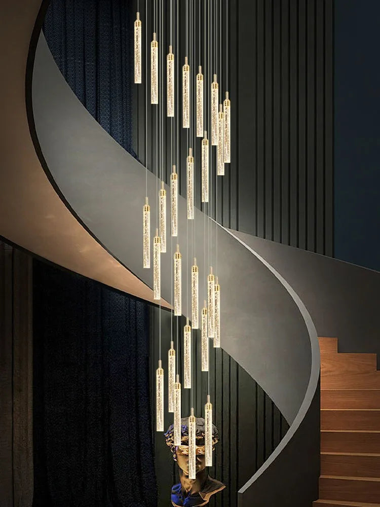 Élodie Crystal Staircase Pendant Chandelier