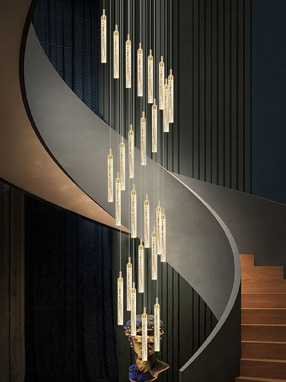 Élodie Crystal Staircase Pendant Chandelier