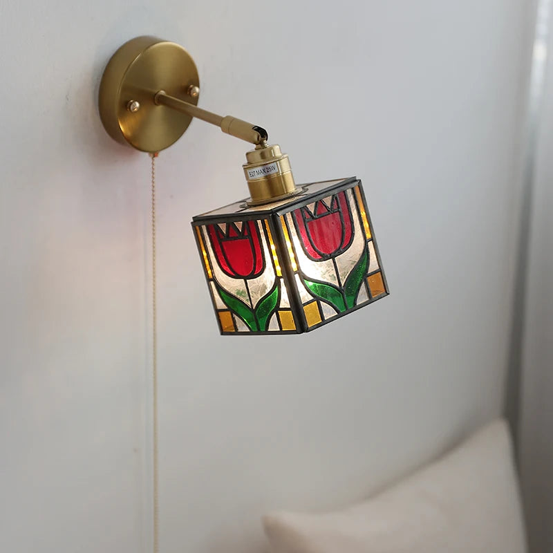 Aurélie Square Glass Wall Lamp Nordic Modern