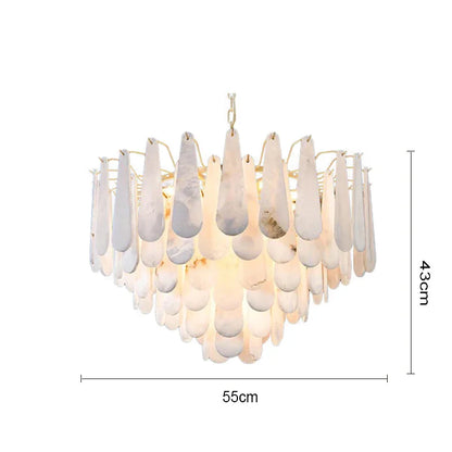 Louise Teardrop Alabaster Chandelier