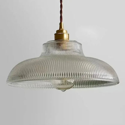 Seraphina Linden Glow Ribbed Pendant Light